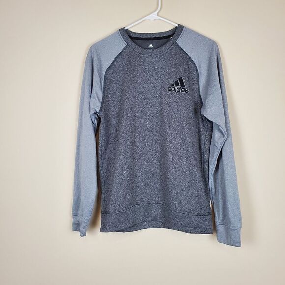 Adidas Climawarm Gray Men's Sweatshirt Size Small - Picture 1 of 7